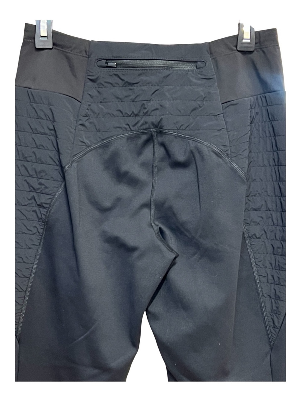 EUC Athleta Peak Hybrid Fleece Flare Black Pants | Size Medium - Picture 7 of 11